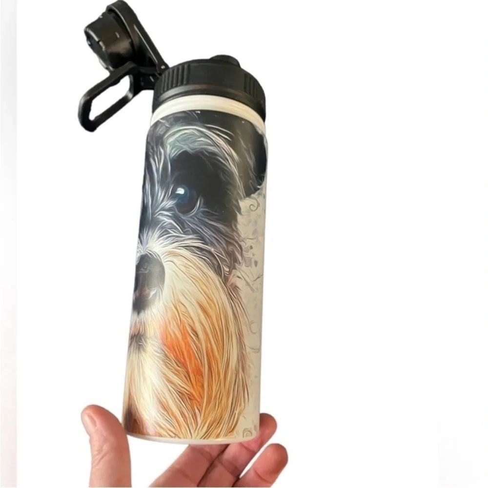 YORKSHIRE TERRIER Society 6 Stainless water bottle dog pet lover thermos Yorkie - Picture 4 of 10